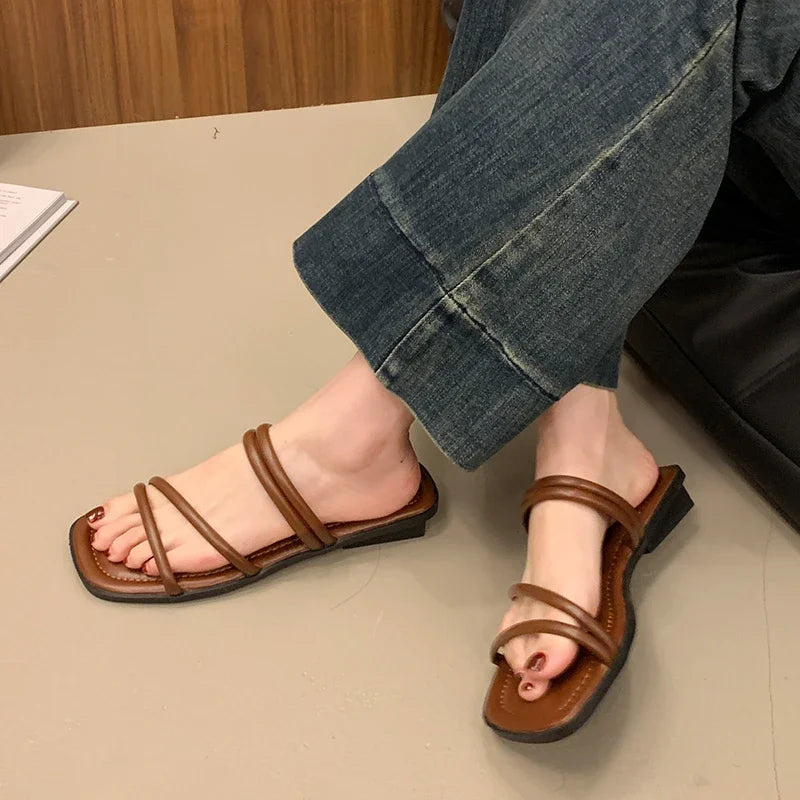 Sexy PU Platform Slippers
