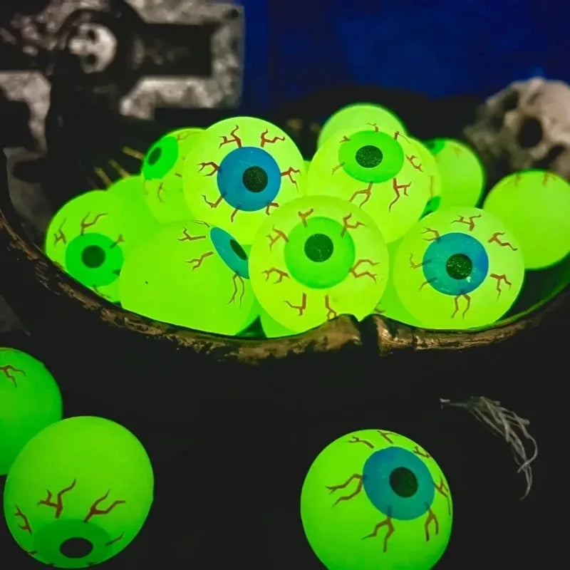 Glow-in-the-Dark Eyeball Bouncy Balls