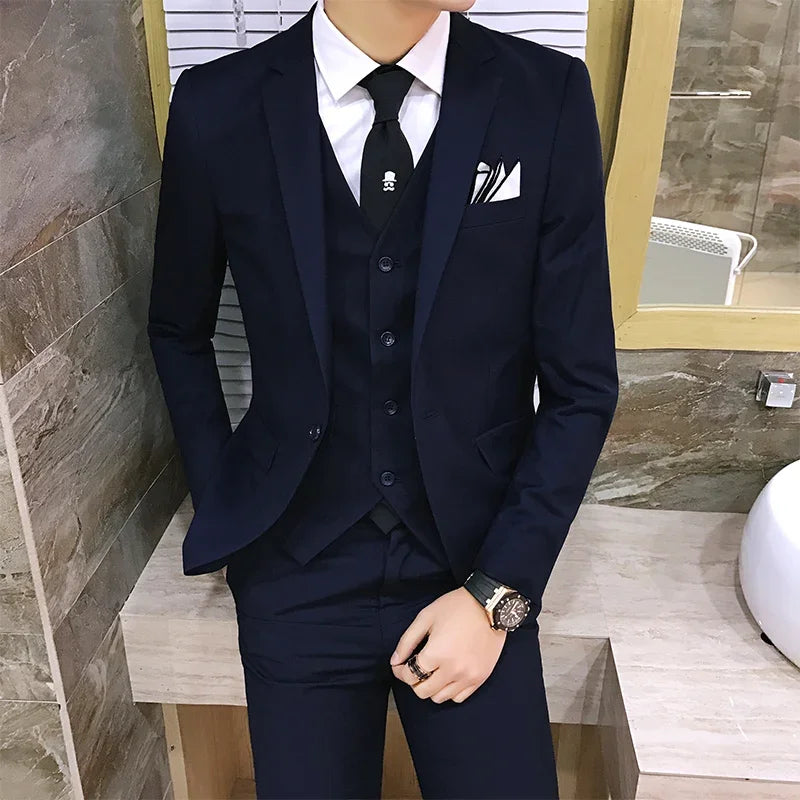 Korean Three-Piece Gentleman Suit