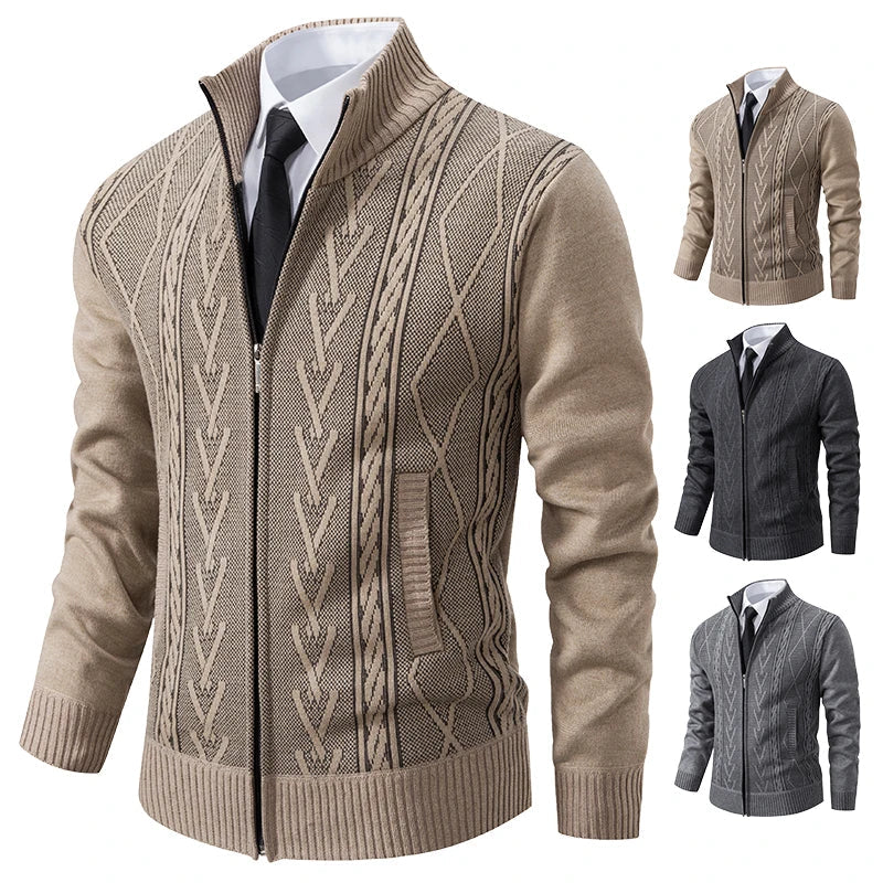 Men's Knitted Sweater Coat