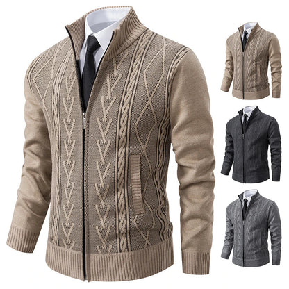 Men's Knitted Sweater Coat