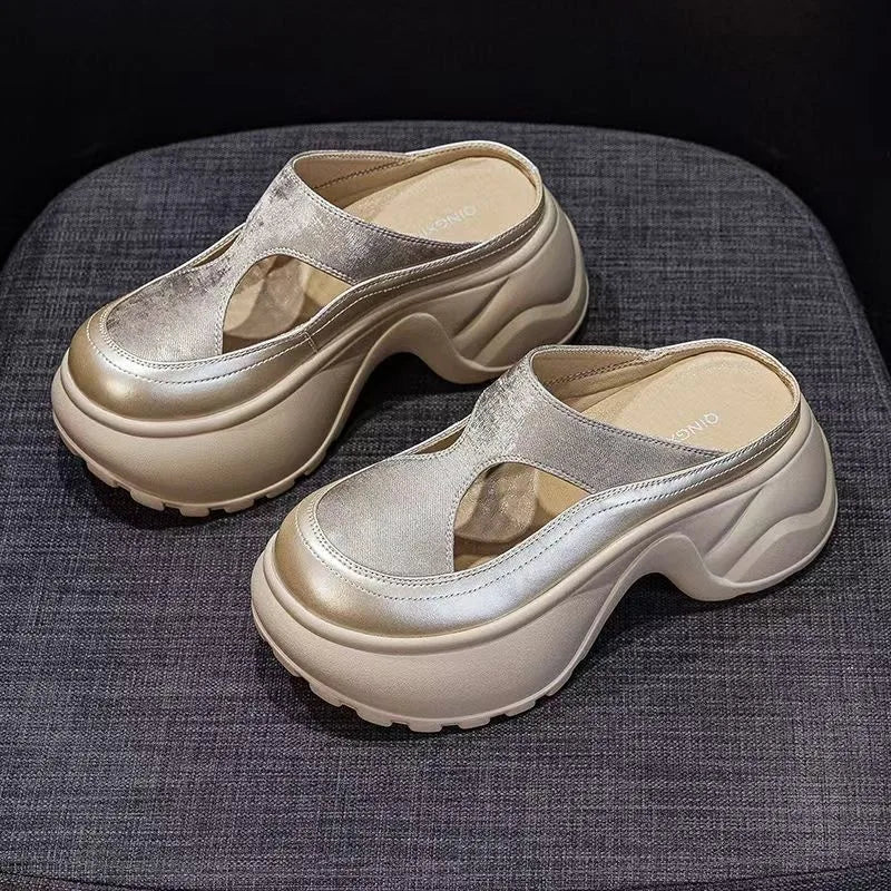 Roman Button Slippers