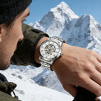 AOKULASIC Skeleton Leather Automatic Watch