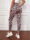 VESICE Leopard Print Slim Leggings