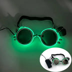 LED Steampunk Party Glasses