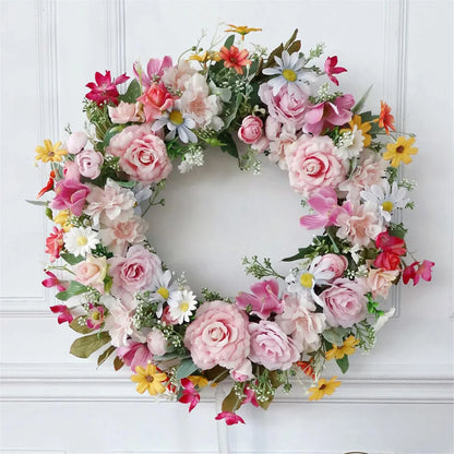 Spring Summer Flower Wreath