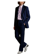 Black Trim Slim Tuxedo Suit Set