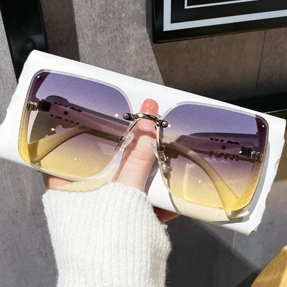 Luxury Rimless Women Sunglasses