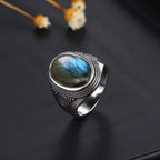 Intgem Labradorite Moonstone Ring