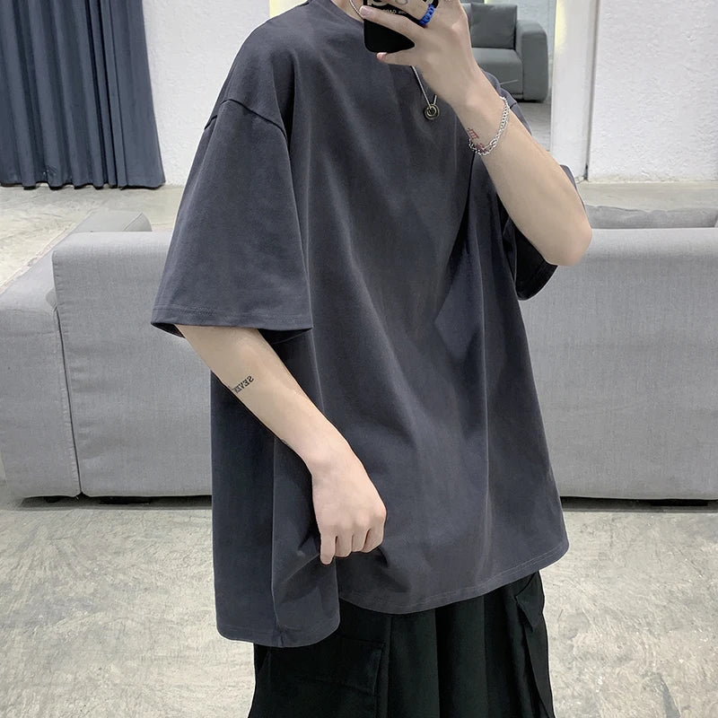 Oversized Cotton Casual Tee