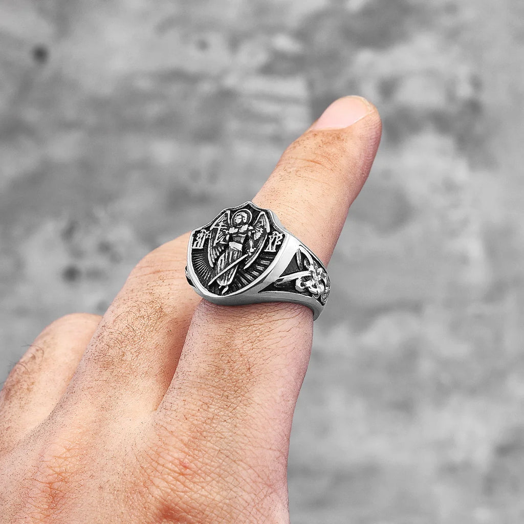 St. Michael Amulet Ring