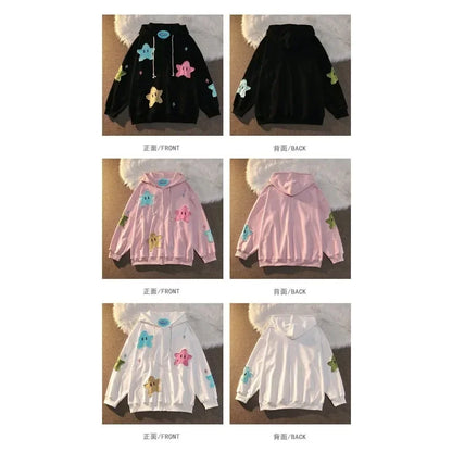 Y2K Oversized Zip-Up Hoodie