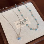 Crystal Butterfly Choker Chain
