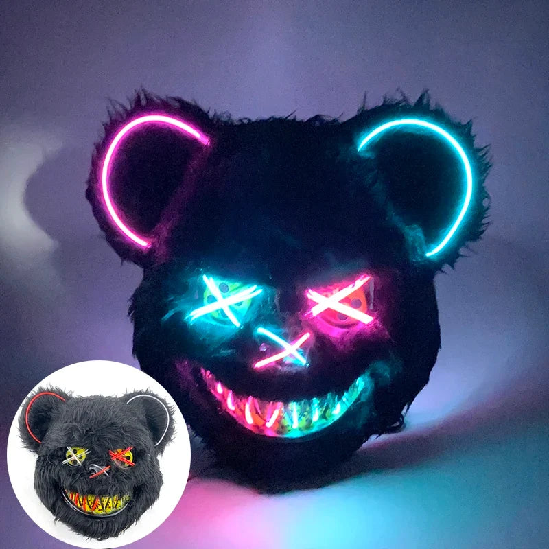 Glowing Bloody Animal Mask