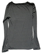 Broadcloth Striped Crew Neck True-To-Size Fit T-Shirt