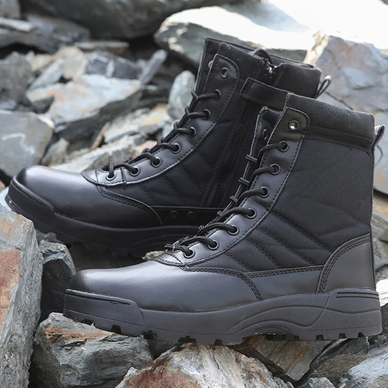 QHJZYZ Tactical Desert Ankle Boots