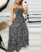 Leopard Print T-shirt Dress