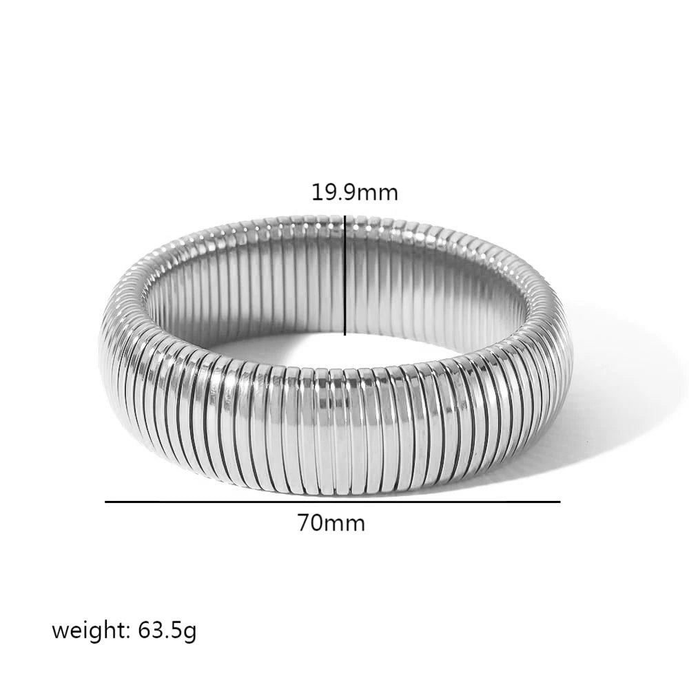 Gold Stainless Steel Bangle