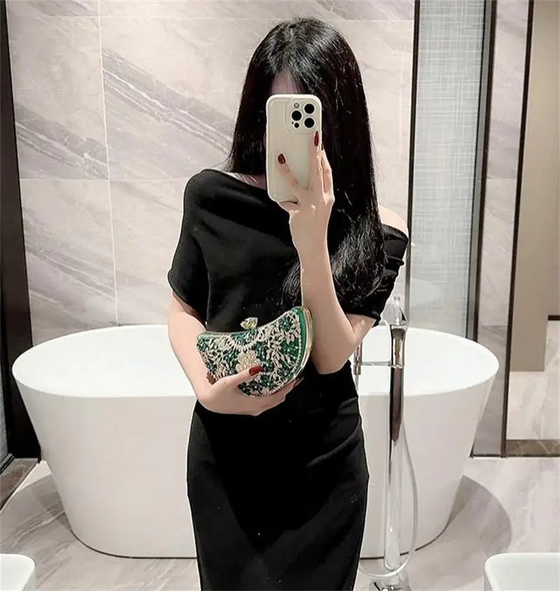Rhinestone Evening Clutch Bag