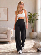 Quick-Dry Wide-Leg Sports Pants