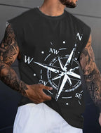 Rudder Graphic Print Tank Top