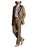 Black Trim Slim Tuxedo Suit Set