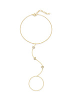 Zircon Silver Charm Bracelet
