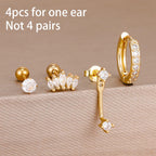 Zircon Water Drop Hoops