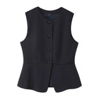 Button Vest Coat