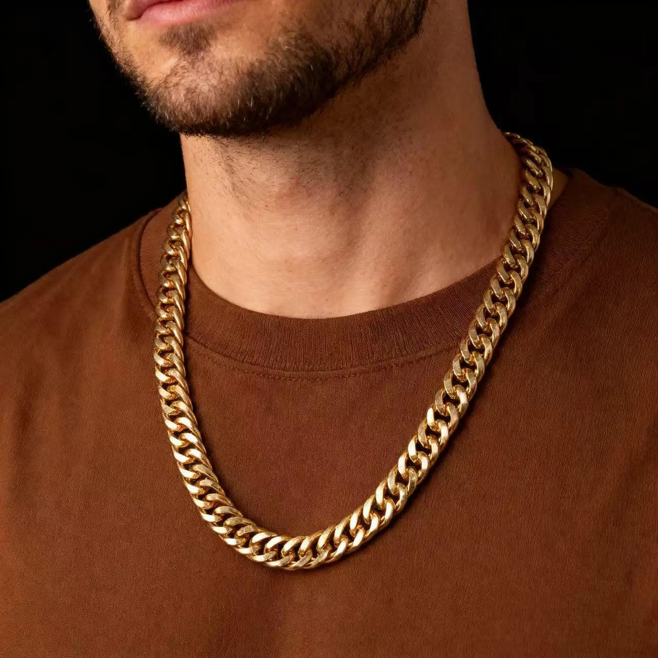 HNSP Gold Curb Necklace