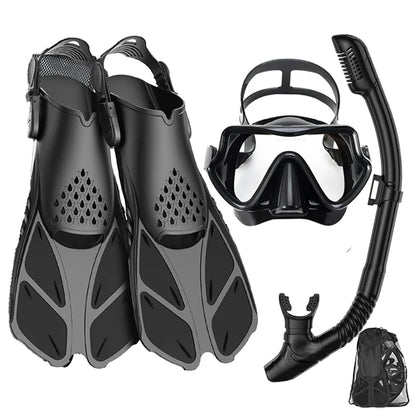 Adult Mask Fins Snorkel Set