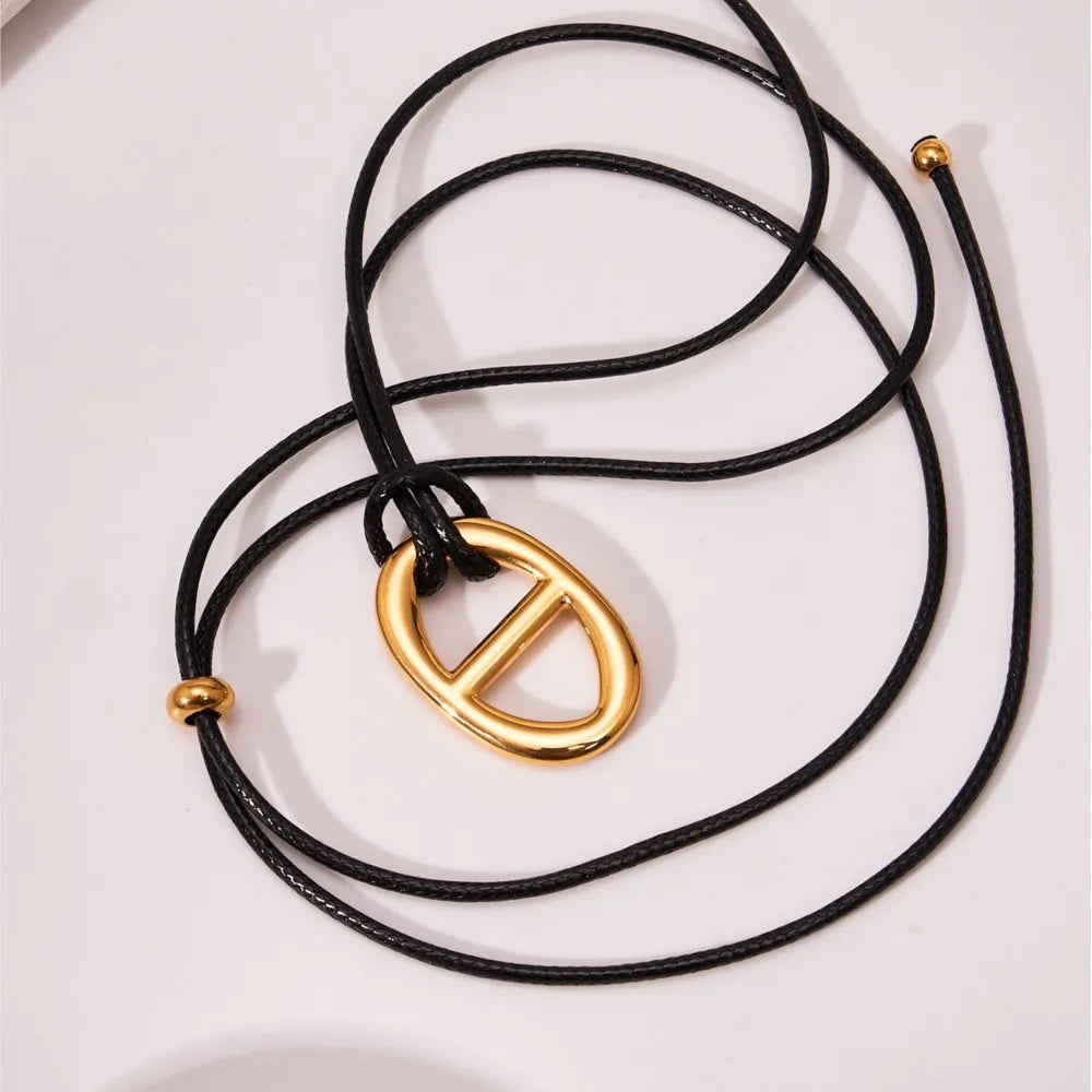 Letter Rope Chain Necklace