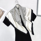 Elegant Square Silk Scarf