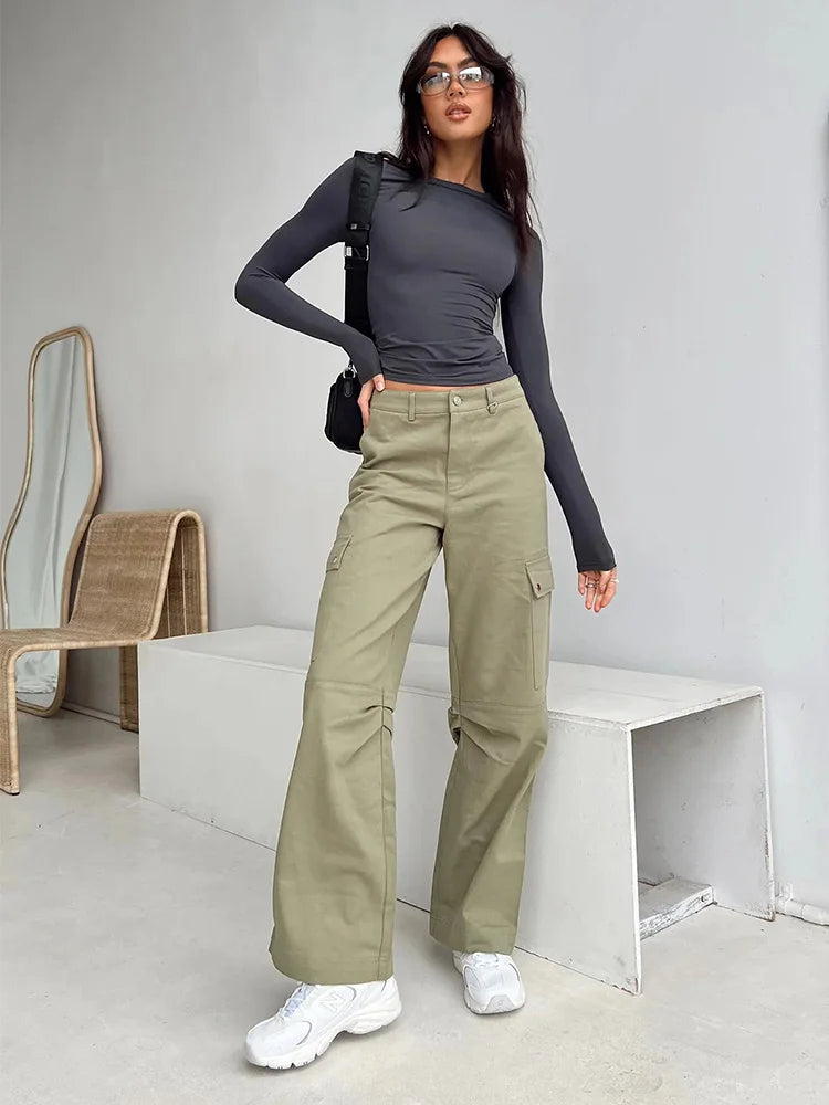 Everyday Solid Crew Neck True-To-Size Fit Crop Top