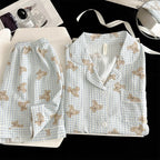 Sweet Cherry Seersucker Pajama Set