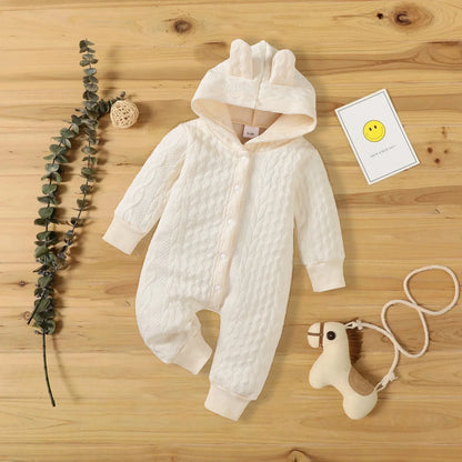 Newborn Hooded Baby Romper