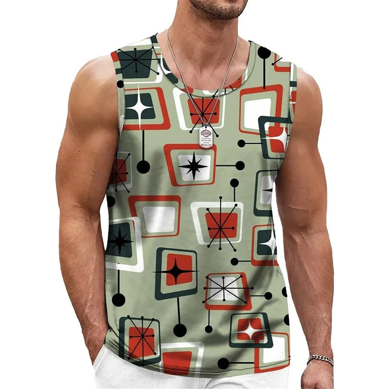 Retro Streetwear Graphic Tank Top