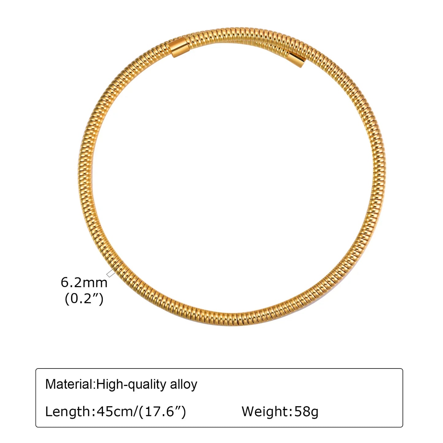 Open Collar Choker Necklace