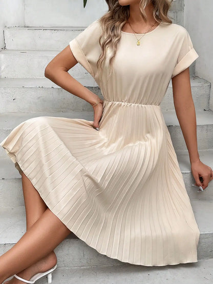 Elegant Ruffled Sleeve Dress
