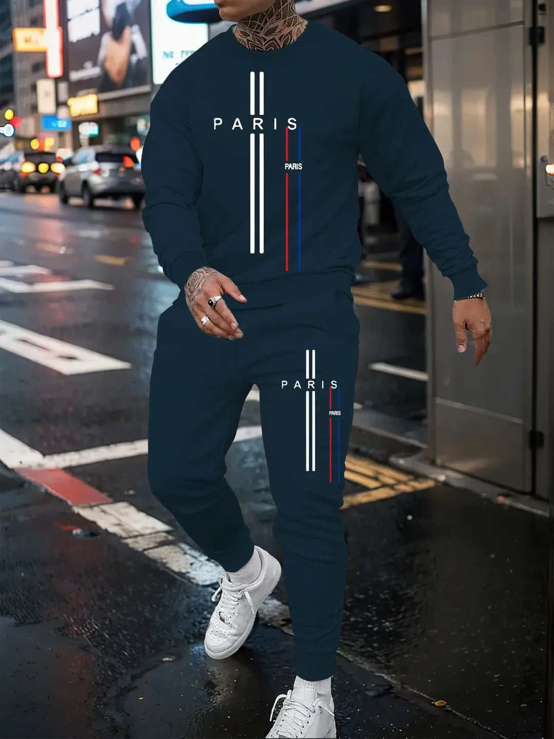 Men Long Sleeve Sports Outfit