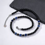 Mprainbow Agate Lapis Necklace