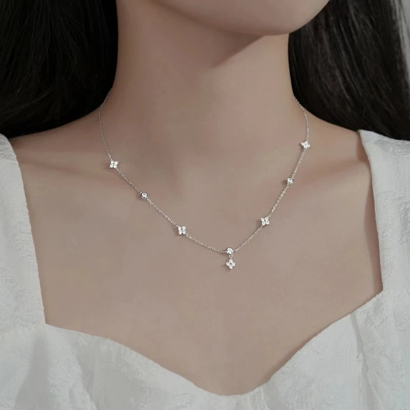 Elegant Zircon Party Necklace