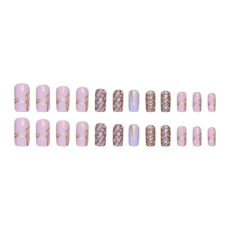 French Square Press-On Nails