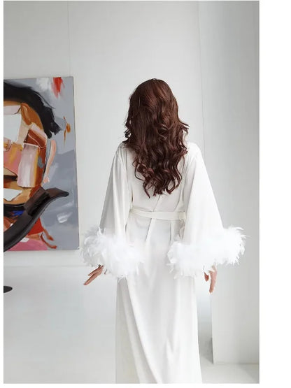 Silk Boudoir Wedding Robe