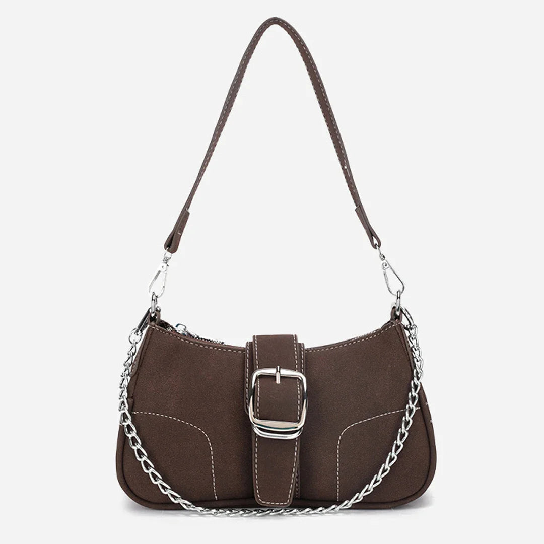 Retro Frosted Baguette Bag