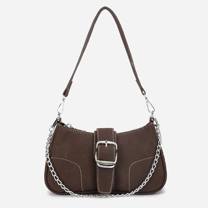Retro Frosted Baguette Bag