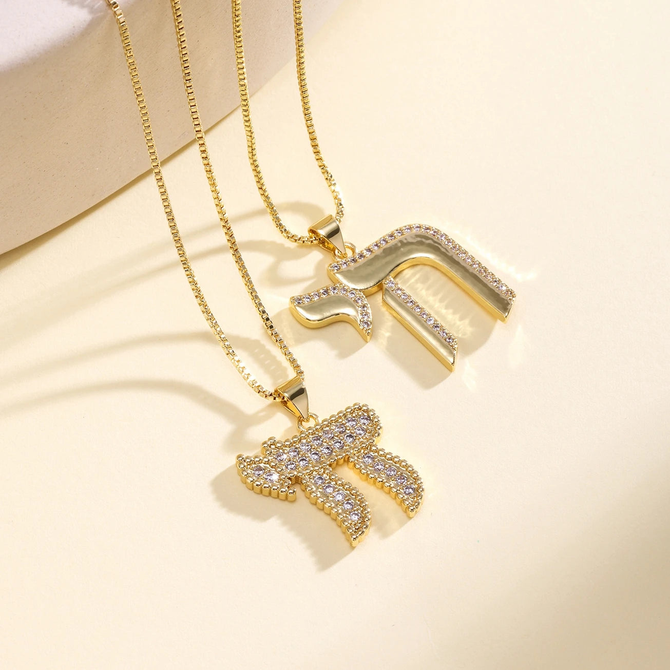 Zircon Cross Pendant Necklace
