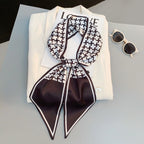 Horse Pattern Long Silk Scarf