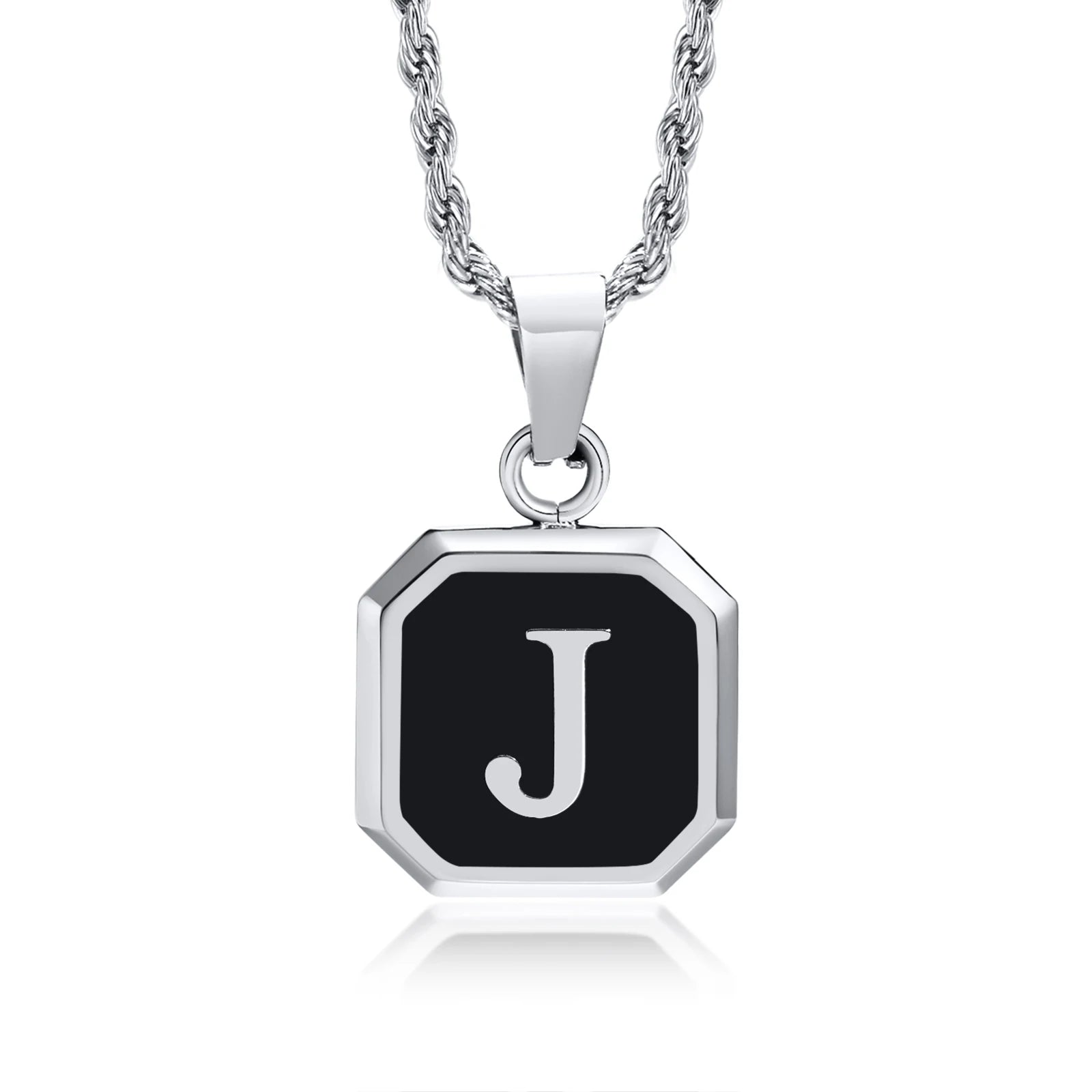Initials Letter Pendant Necklace