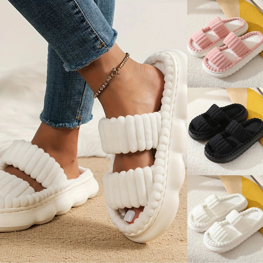 Women Corduroy Home Slippers